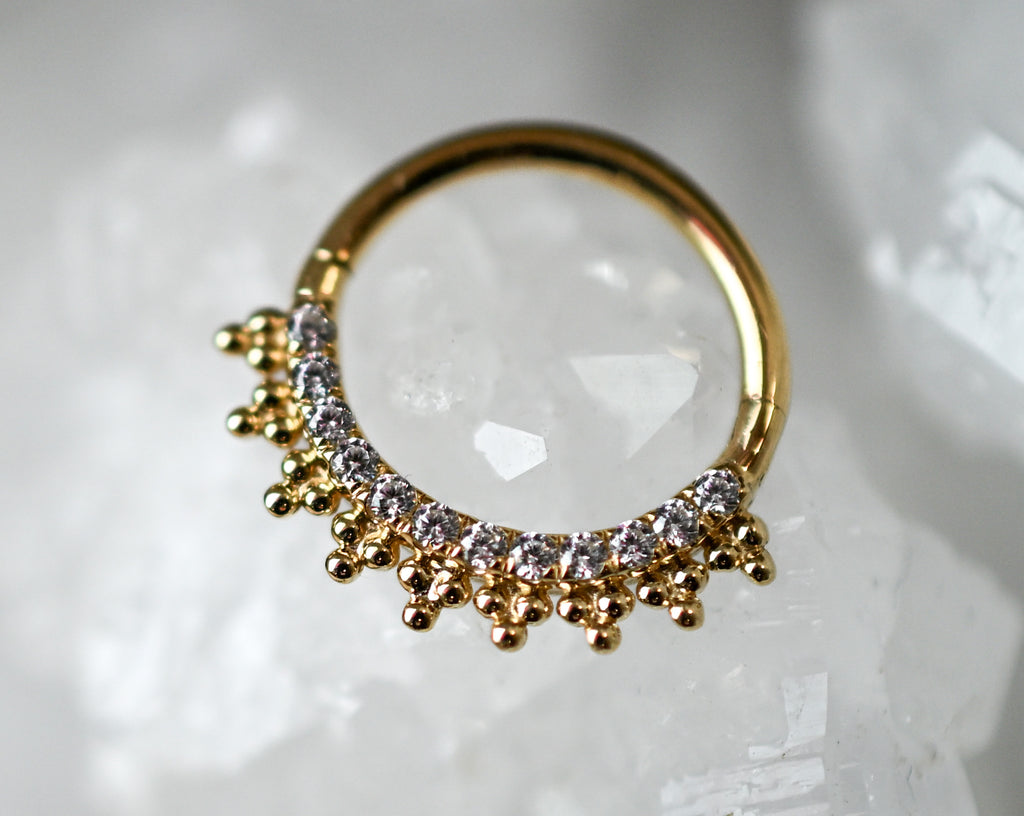 Double Agent Black and White CZ Clicker by Junipurr