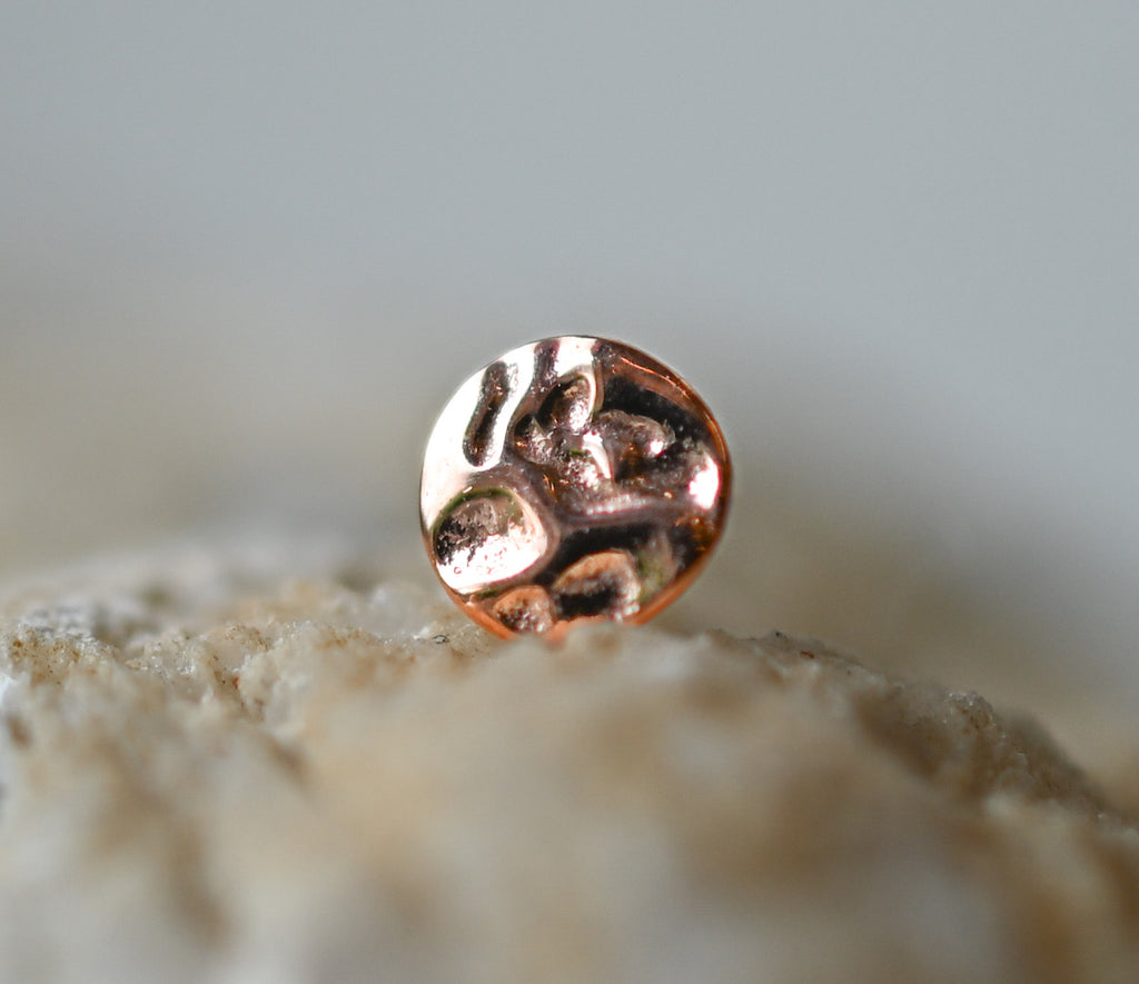 Hammered "Moon" Disk by Buddha Jewelry