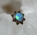 Titanium Sun Cabochon Ends by NeoMetal