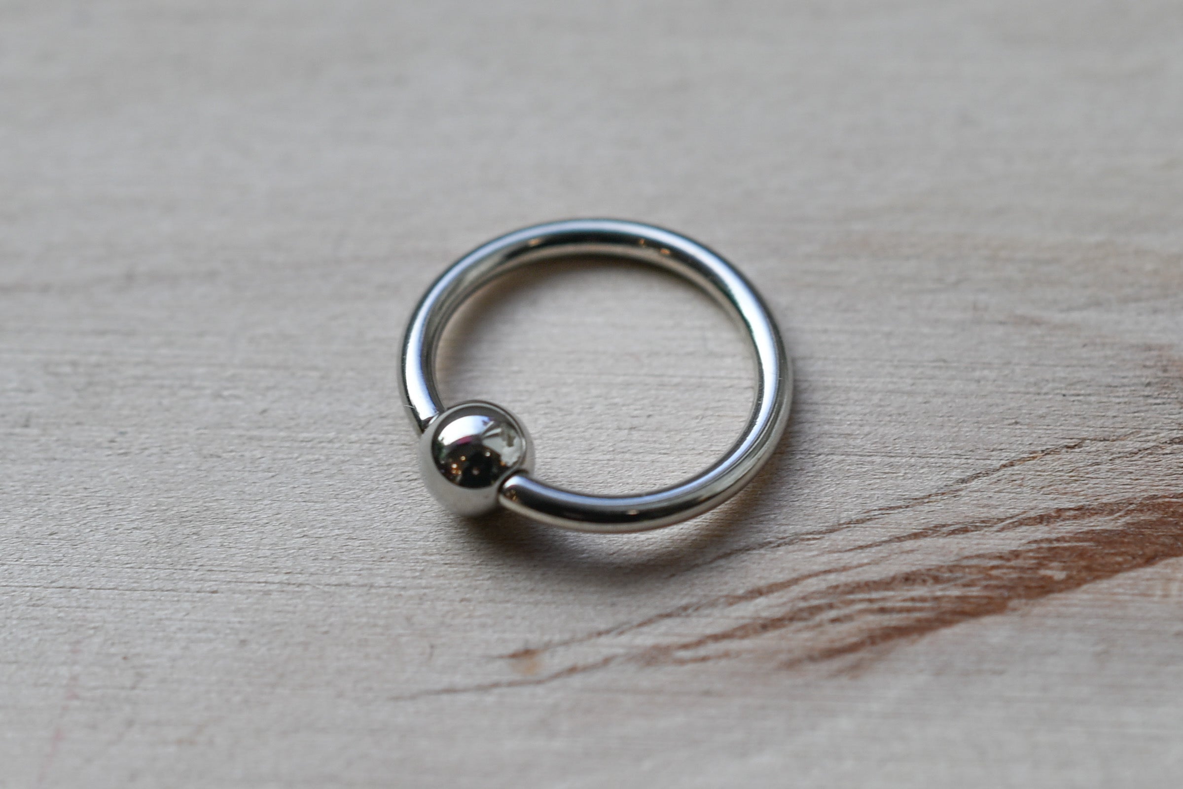 14g Captive Bead Ring CBR - Steel or Niobium