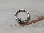 14g Captive Bead Ring CBR - Steel or Niobium
