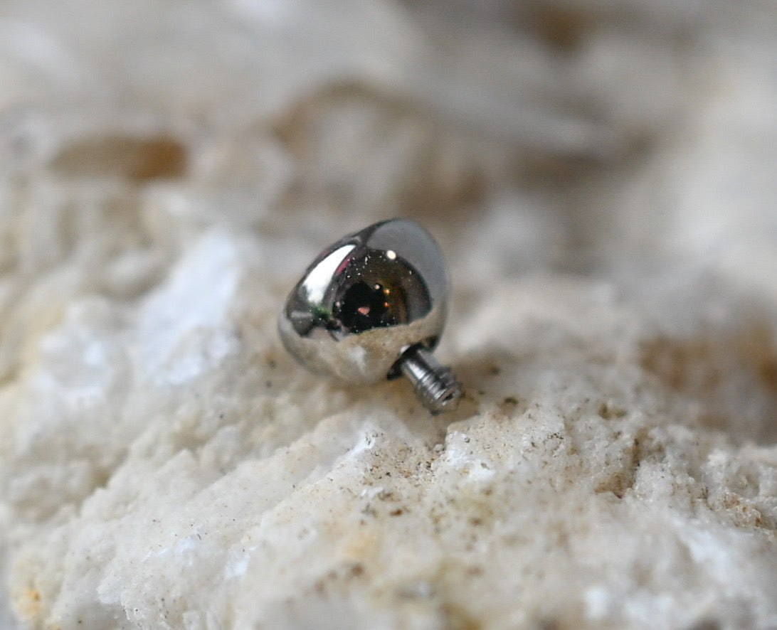 14ga Low Profile Bezel Navel Top - Industrial Strength