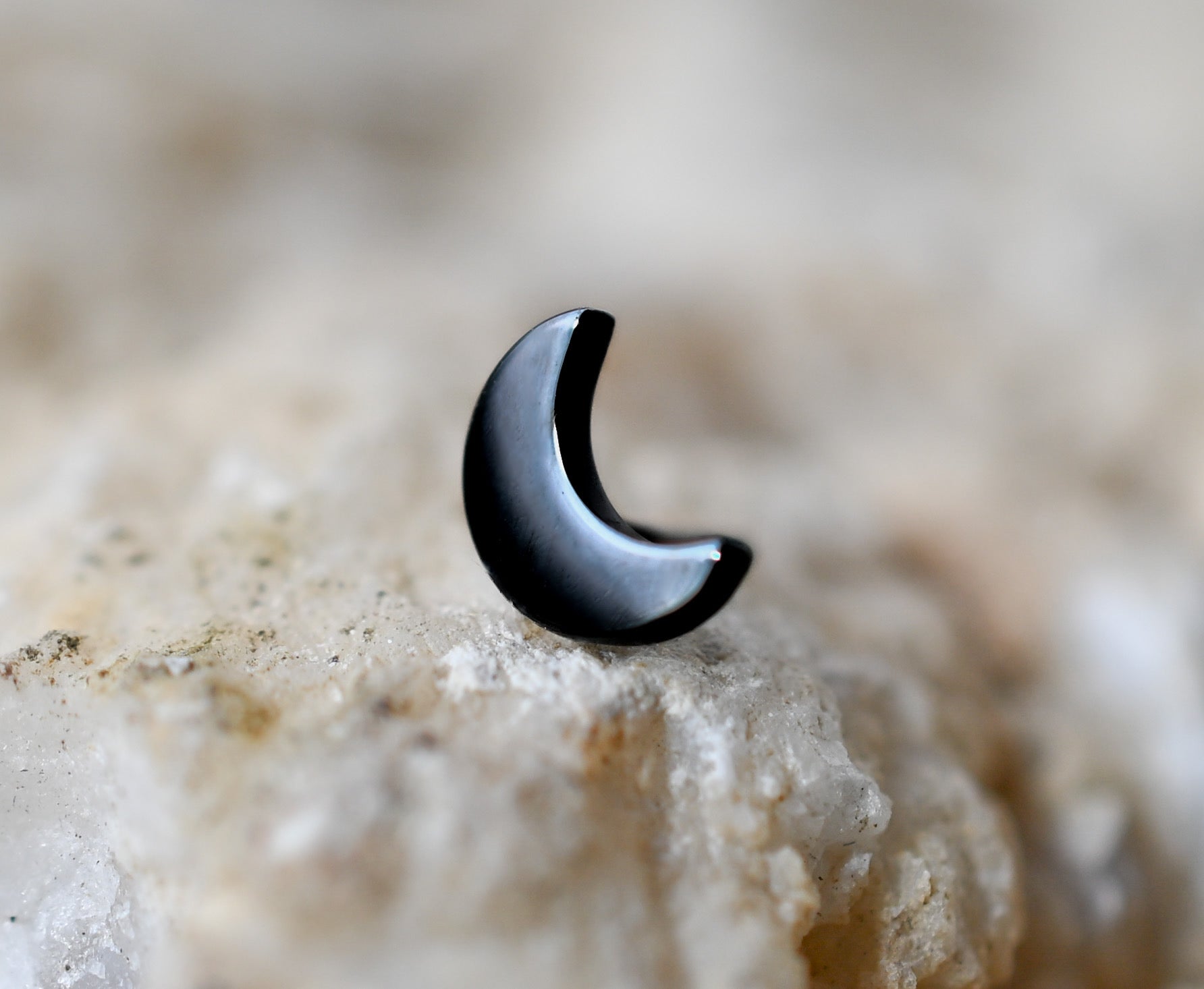 Black Crescent Moon by Black Forest Jewelry