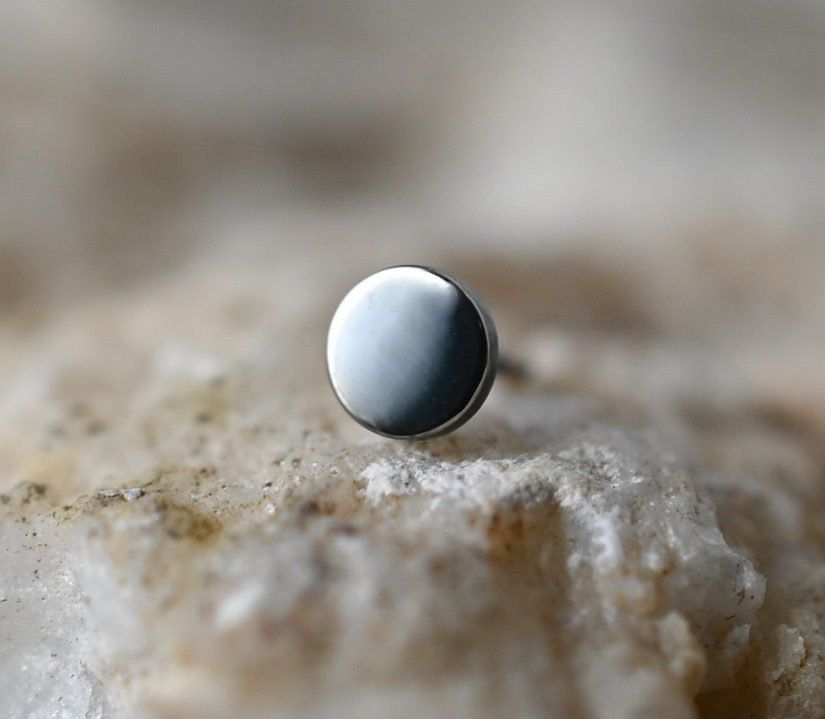 High Polish Black Disk by Black Forest Jewelry