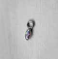 Titanium Marquise Bezel Charm by Anatometal