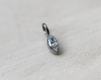 Titanium Marquise Bezel Charm by Anatometal