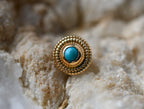 14ga Milgrain with Turquoise by Body Gems