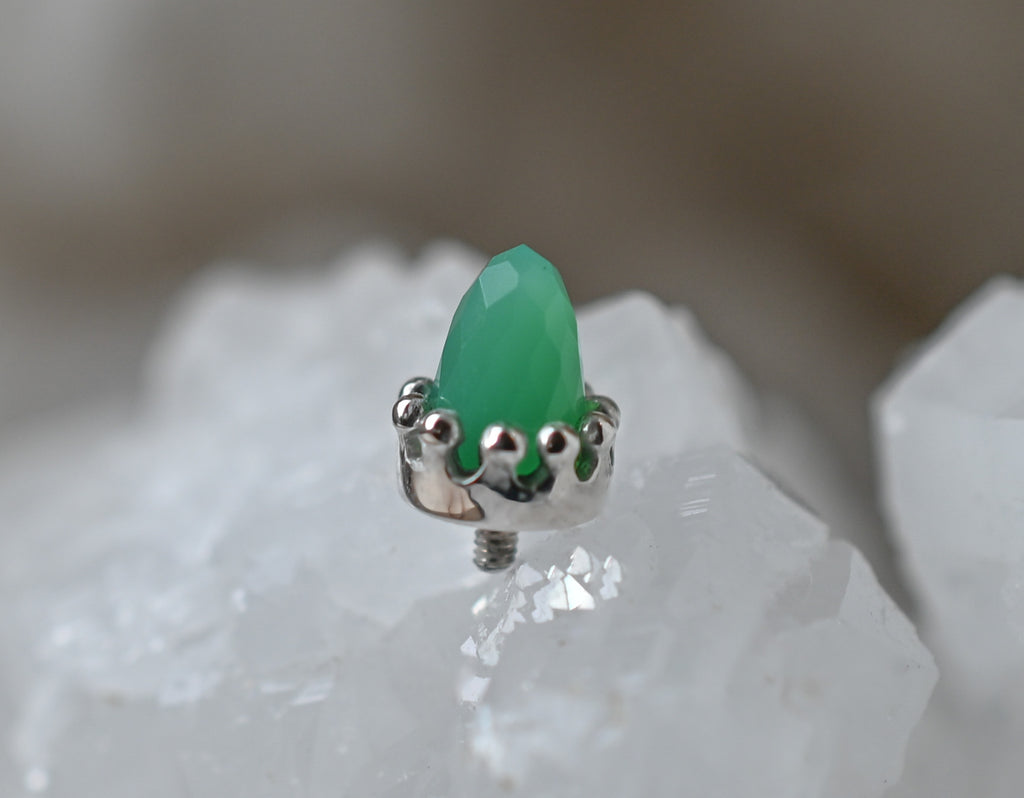Chrysoprase Crown Prong by BVLA