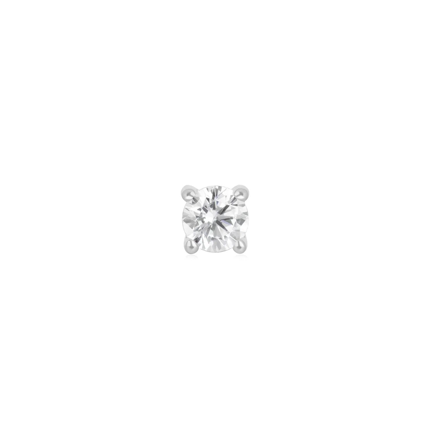 Gold CZ Prongs by Ember Body Jewelry