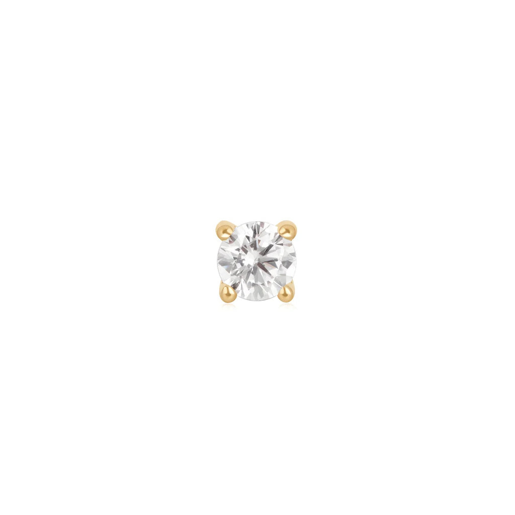 Gold CZ Prongs by Ember Body Jewelry