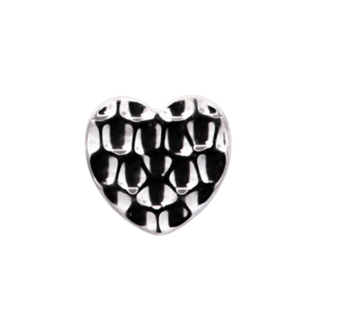 Titanium Hammered Heart by Junipurr