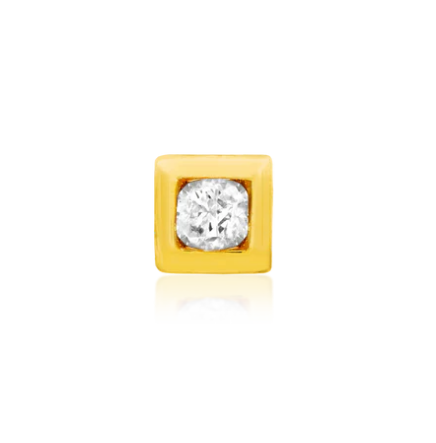 Bezel-Set CZ Square by Junipurr Jewelry