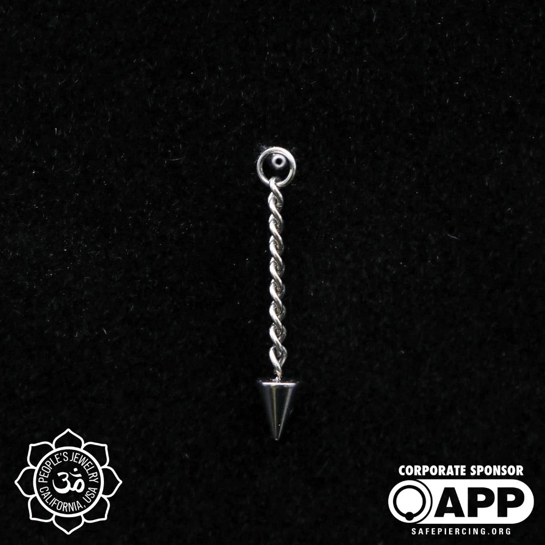 Spike Chain Dangle Charm by People's Jewelry