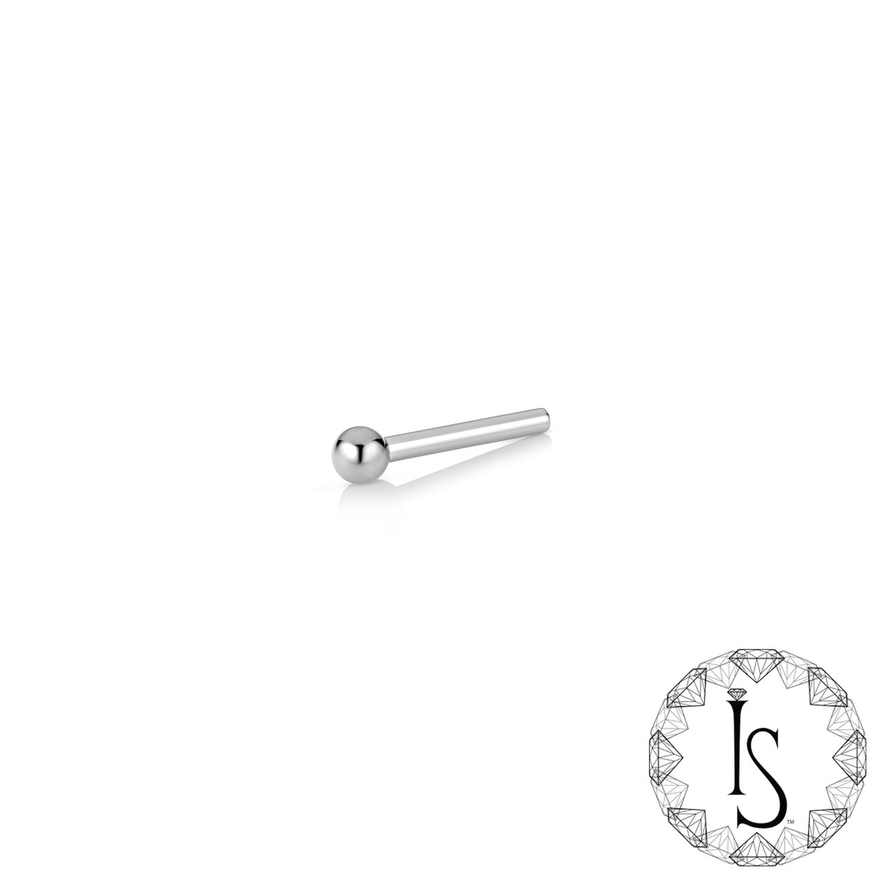 Threadless Fixed Bead Straight Barbell Post by Industrial Strength