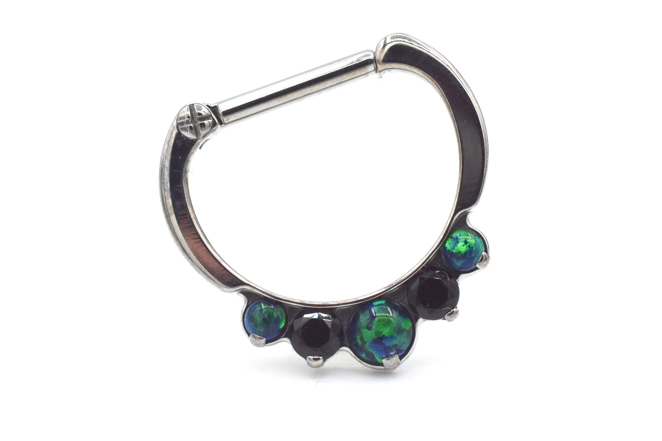 5-Gem Odyssey Daith / Septum Clicker by Industrial Strength