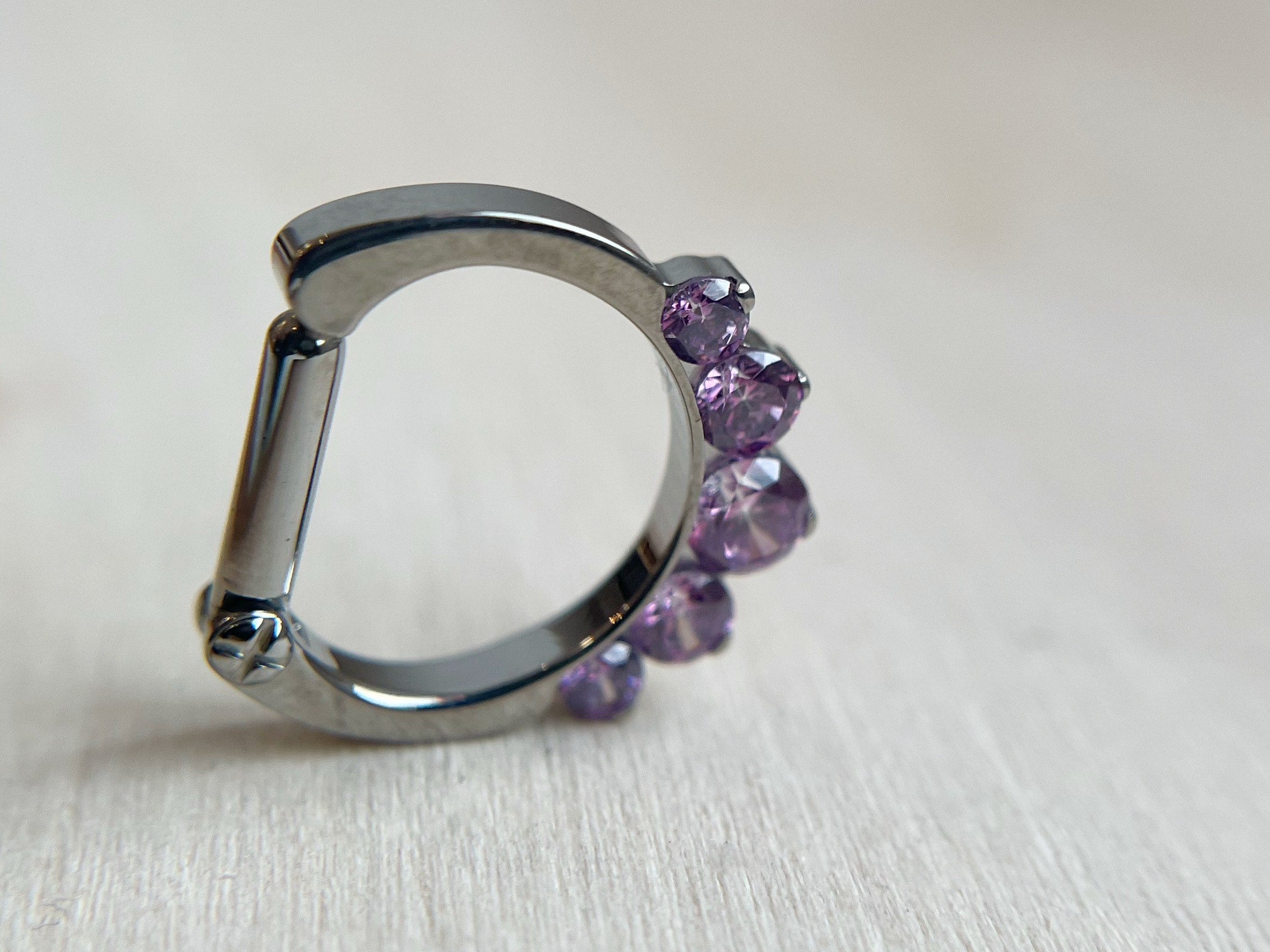 5-Gem Odyssey Daith / Septum Clicker by Industrial Strength