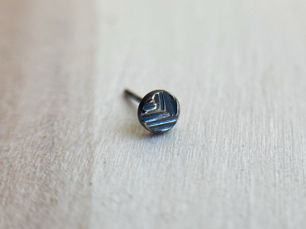 14g Evergreen Hammered Disk by Black Forest Jewelry