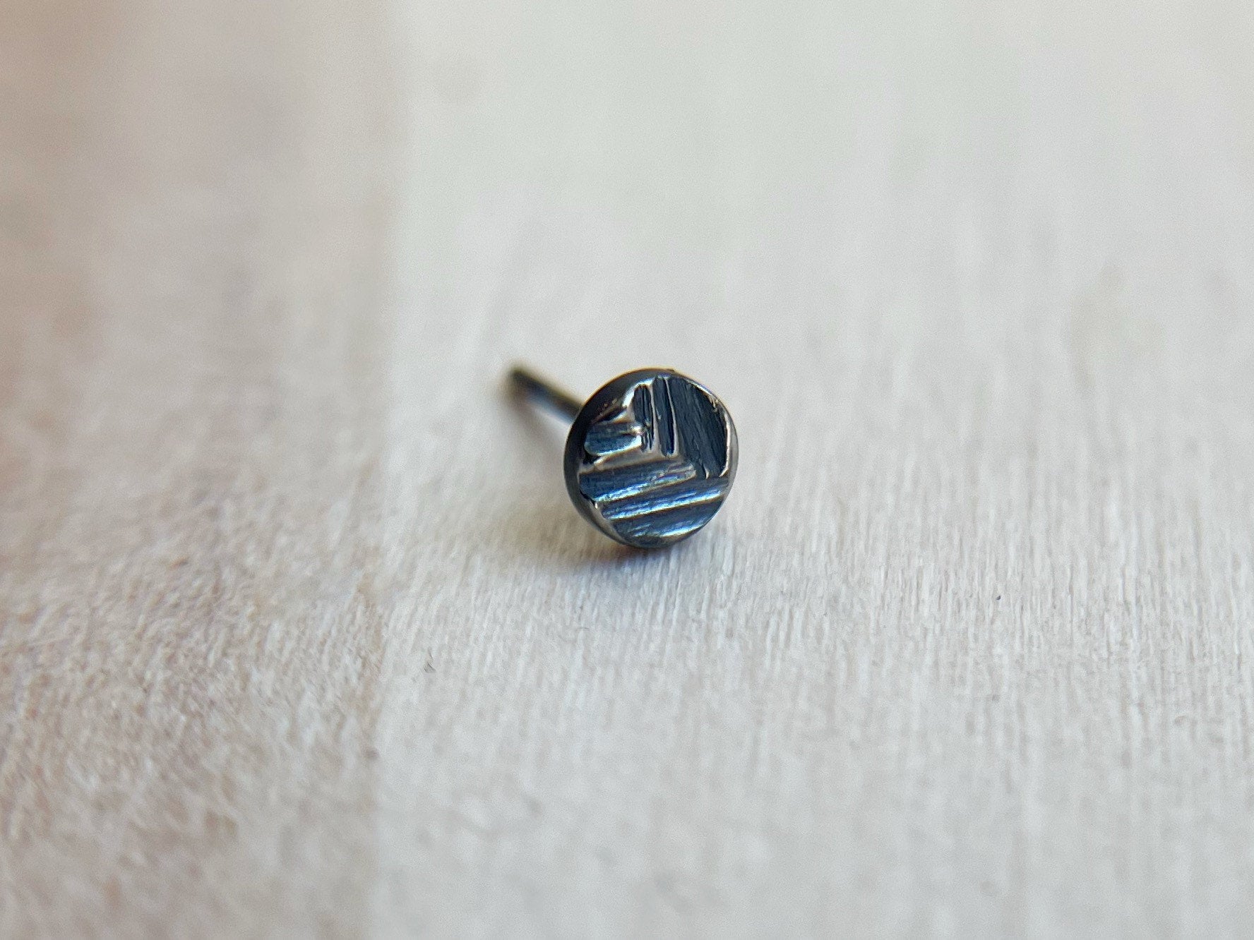 14g Evergreen Hammered Disk by Black Forest Jewelry