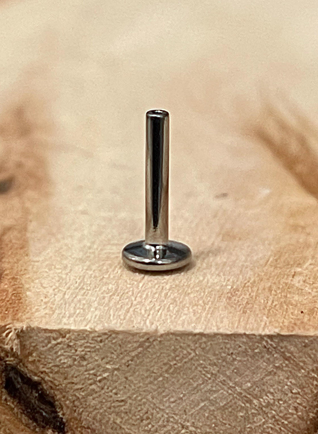14g Threadless Titanium Labret Post (All Disk Sizes + Ball-Backs)