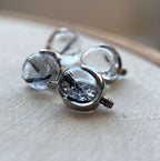 14g 3-Prong Natural Stones for Nipple Barbells (ALL COLORS) by People's Jewelry