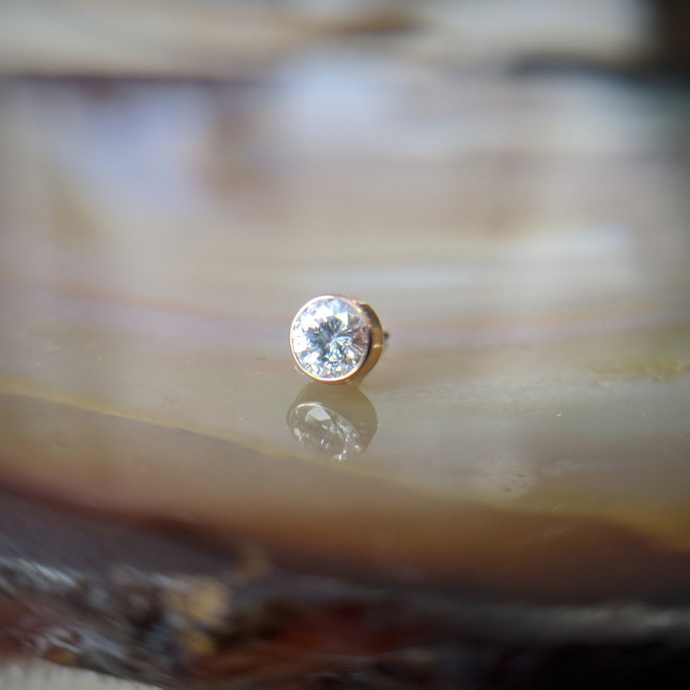 Genuine Diamond Bezel by Body Gems