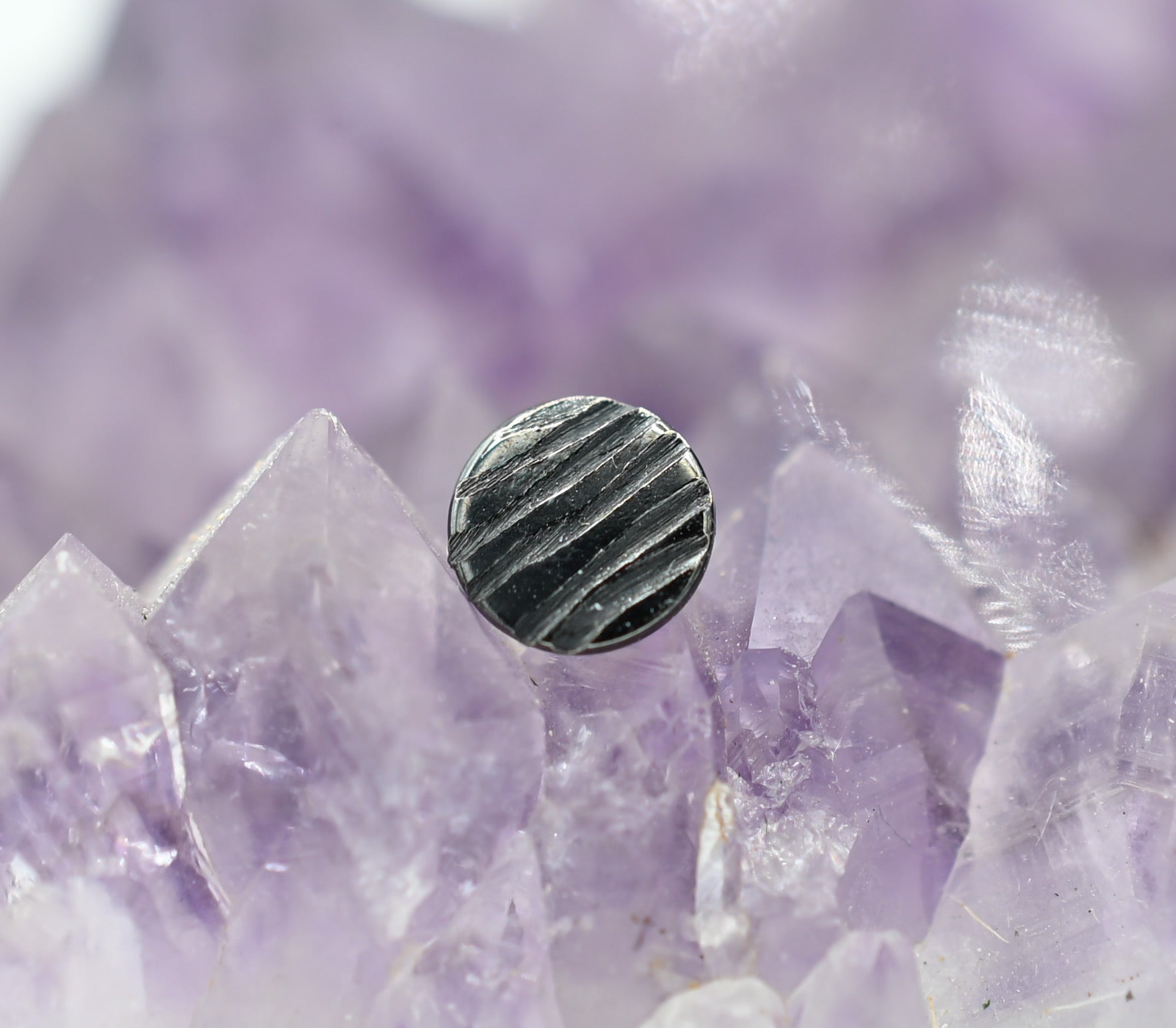 Wavelength Hammered Disk by Black Forest Jewelry