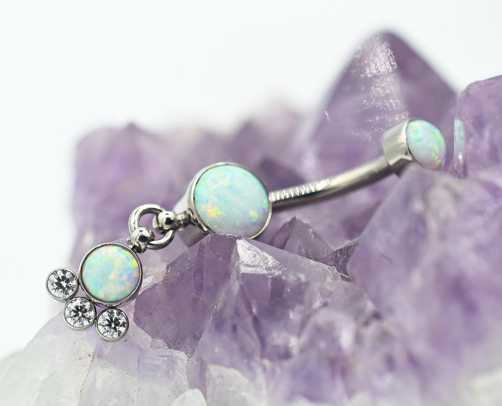 Serene Navel Curve with Dangle by LeRoi