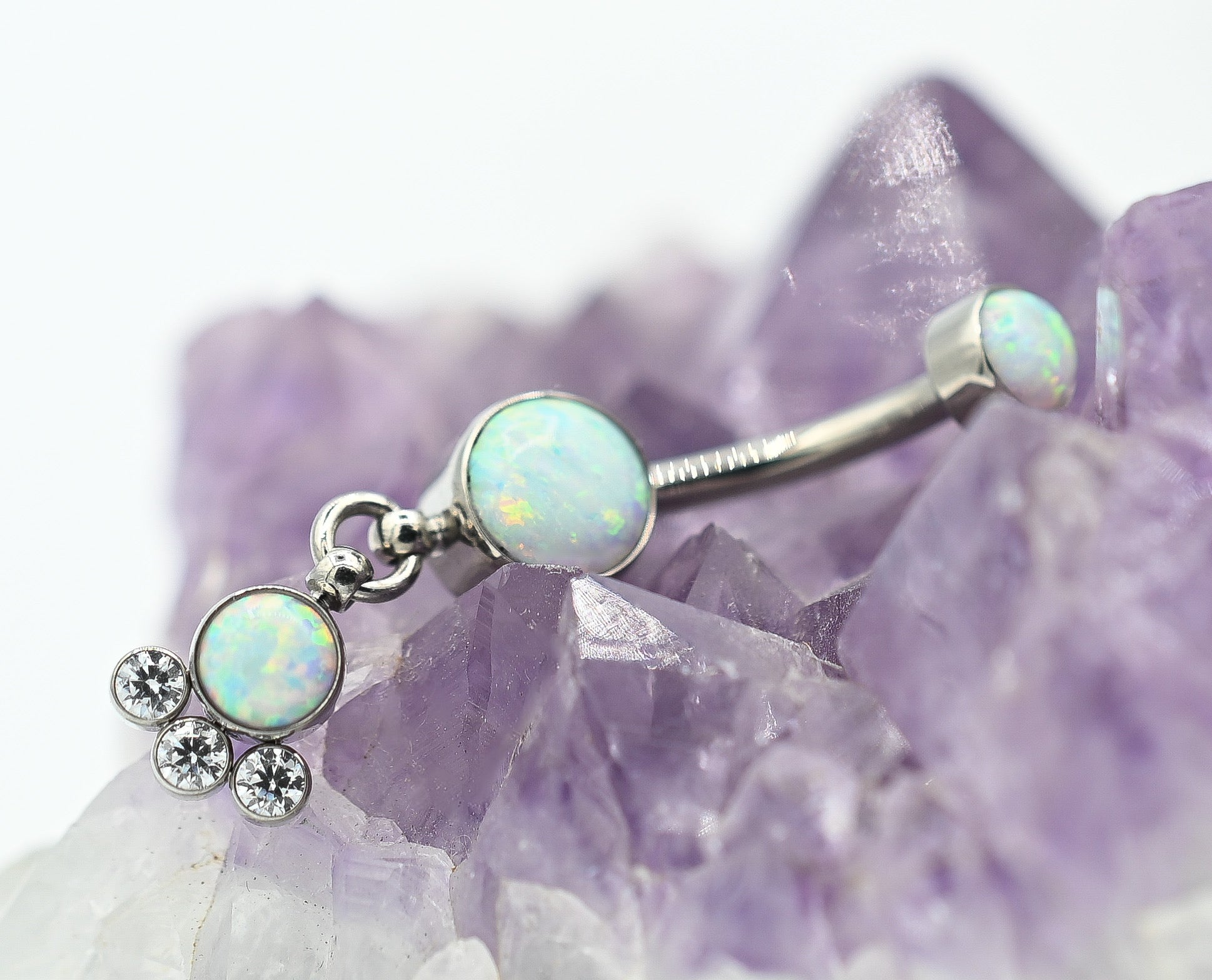 Serene Navel Curve with Dangle by LeRoi