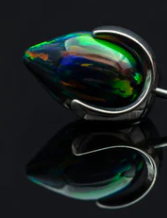 14g Opal Prong Bullet by People's Jewelry