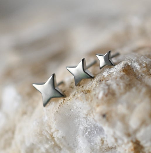 Puffy 4 Point Star by Divinity Metals