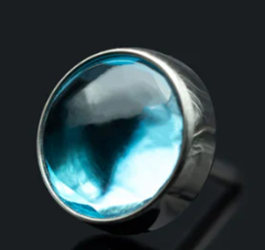 Genuine Blue Topaz Cabochon by People's Jewelry