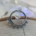 Tri-bead Haute Couture Beaded Seam Ring by LeRoi