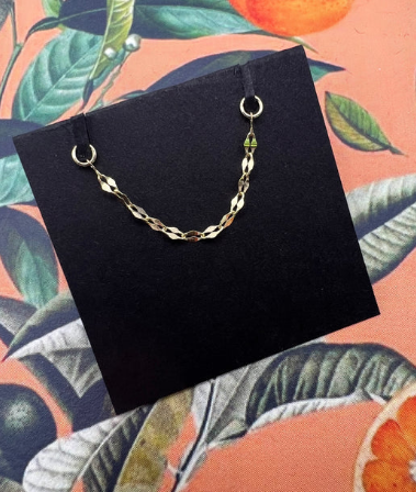 Single Dapped Oval Cable Chain by Hialeah Fine Jewelry