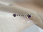 Hannah (Amethyst CZ) by Mushroom Body Jewelry