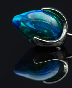 14g Opal Prong Bullet by People's Jewelry