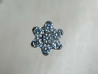 14g Threaded Flower (2mm Gems) by Industrial Strength