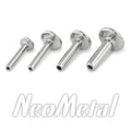 14g Threadless Titanium Labret Post (All Disk Sizes + Ball-Backs)