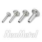 14g Threadless Titanium Labret Post (All Disk Sizes + Ball-Backs)