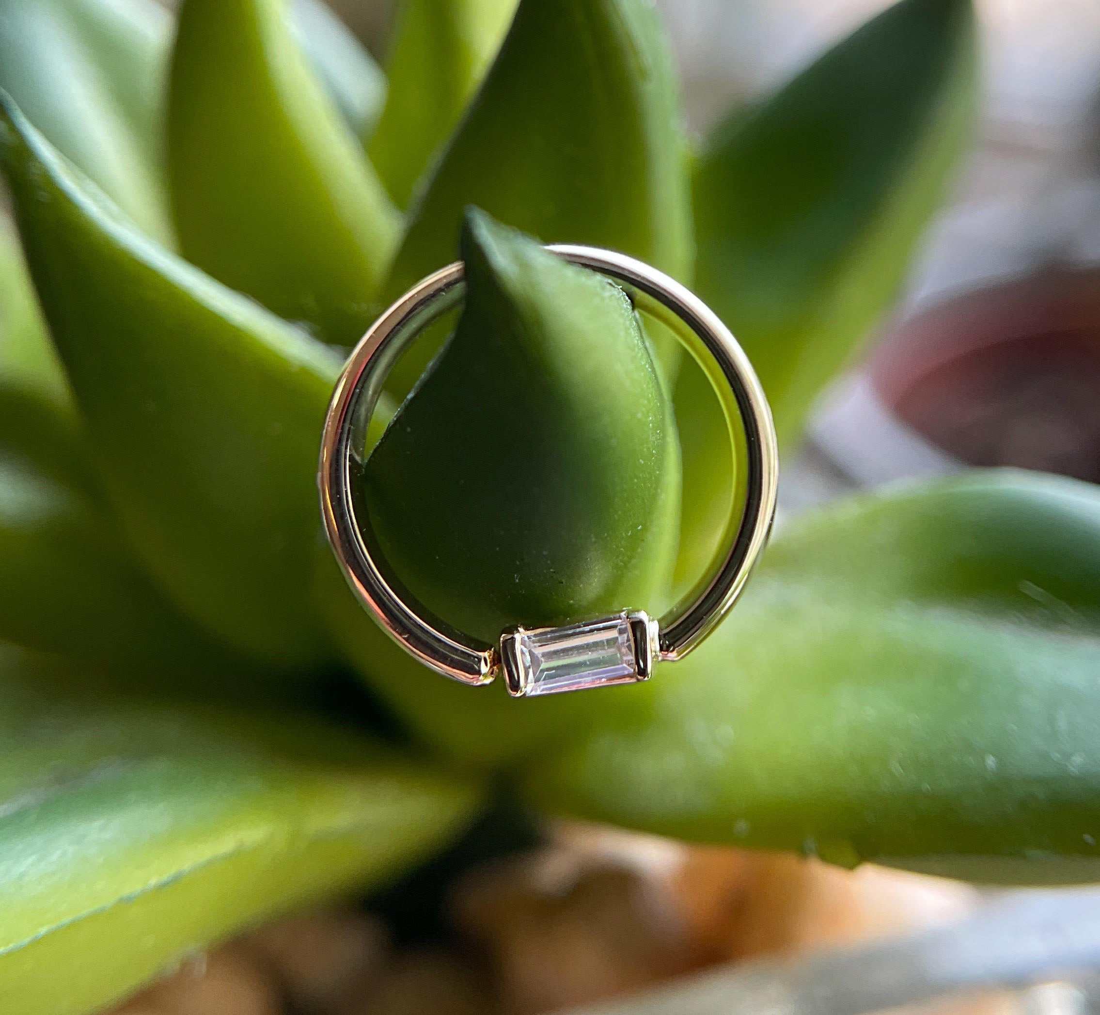 Seam Ring w/ Fixed Baguette by NorVoch