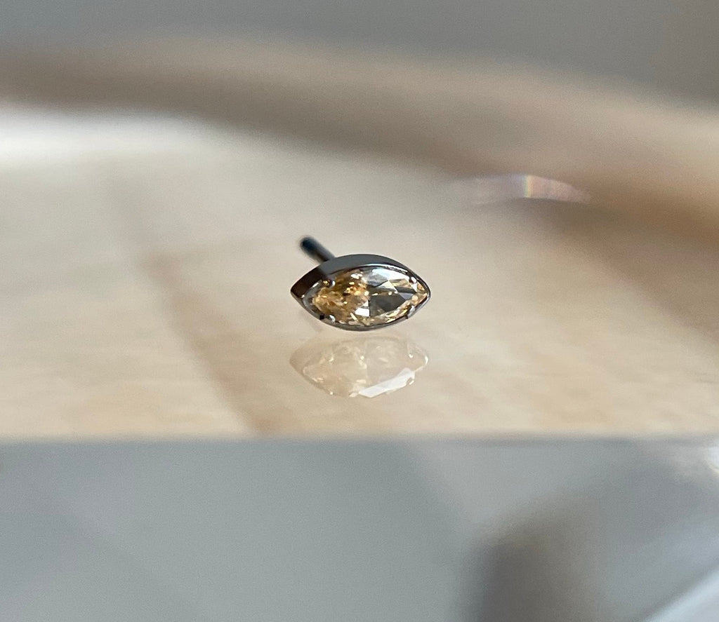 Titanium Single Marquise by Anatometal (ALL COLORS)