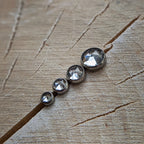 White Topaz Rose Cut by NeoMetal
