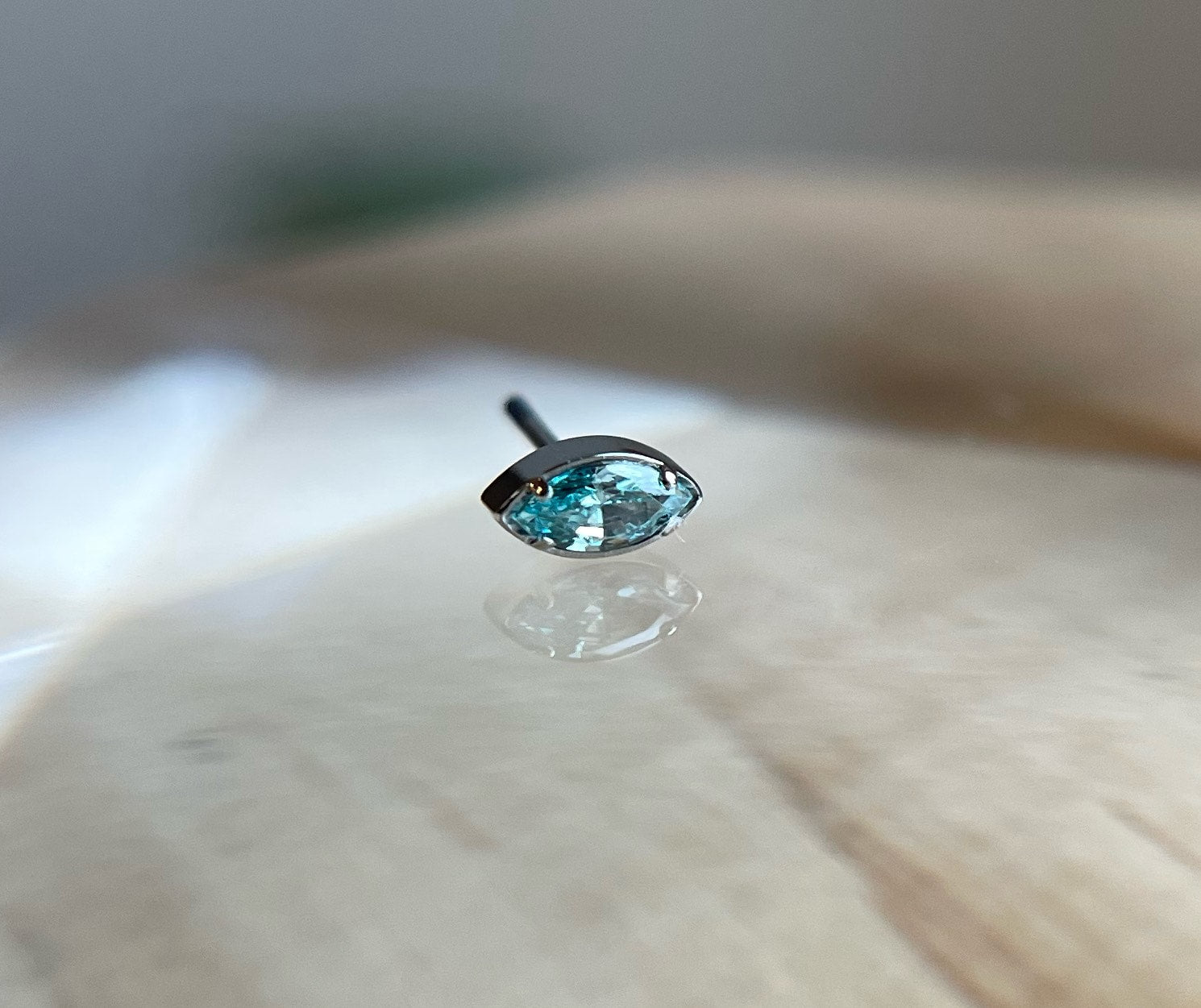 Titanium Single Marquise by Anatometal (ALL COLORS)