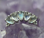 Labradorite & Rainbow Moonstone Pear Panaraya by BVLA