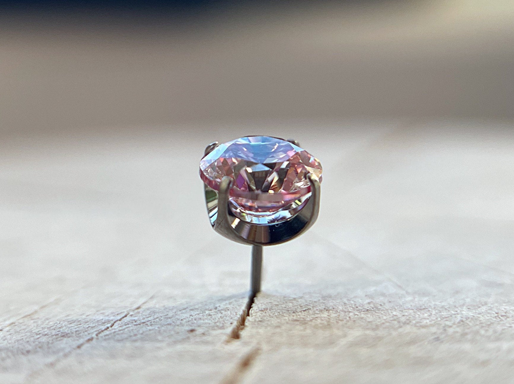 Morganite CZ Prong by NeoMetal