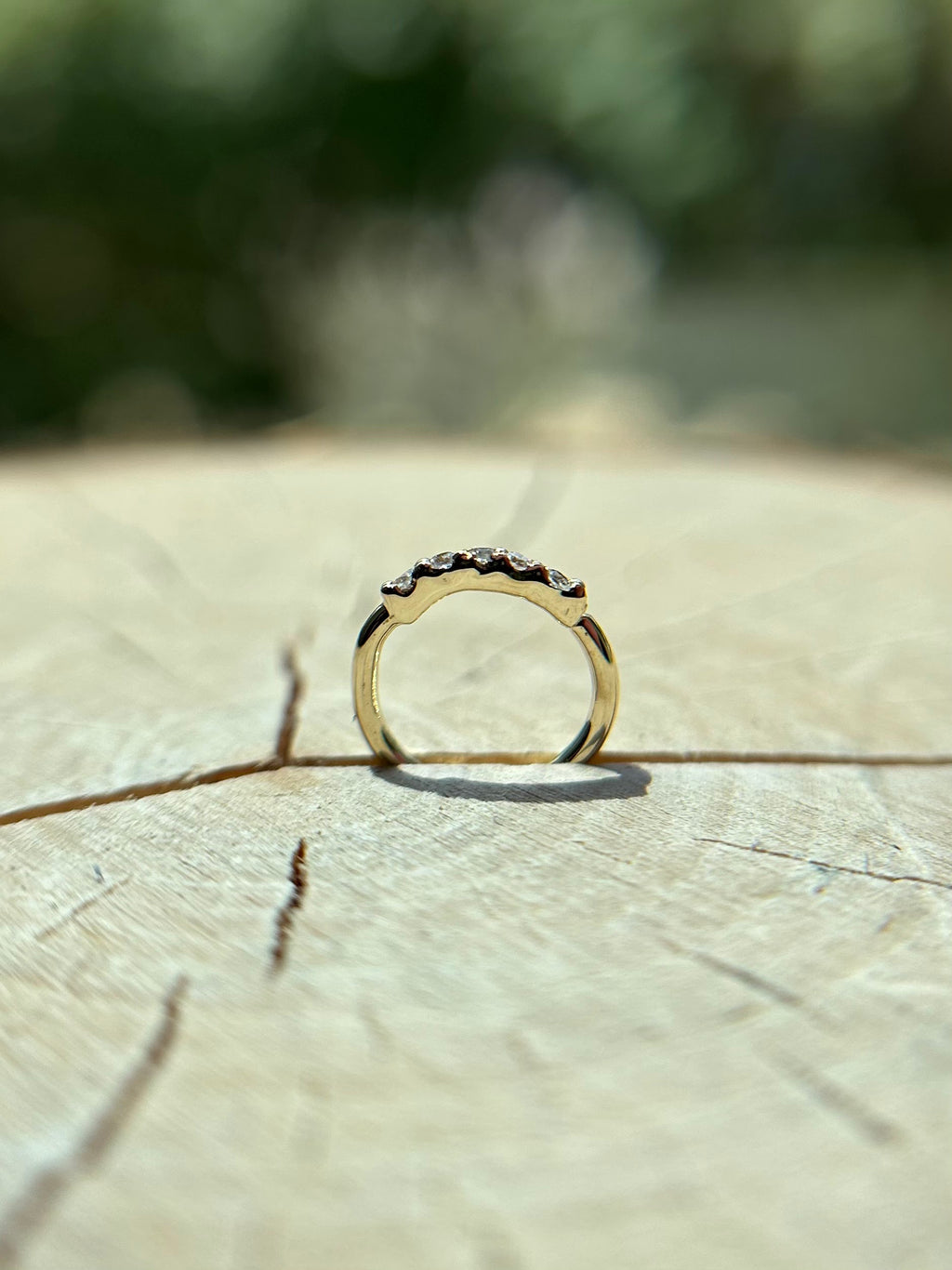 5 Gem Seam Ring by Kiwi Diamond