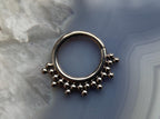 Tri-bead Haute Couture Beaded Seam Ring by LeRoi