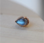 Labradorite Beaded Pear by Zadamer
