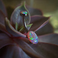 Oval Cut Navel Curve by Anatometal