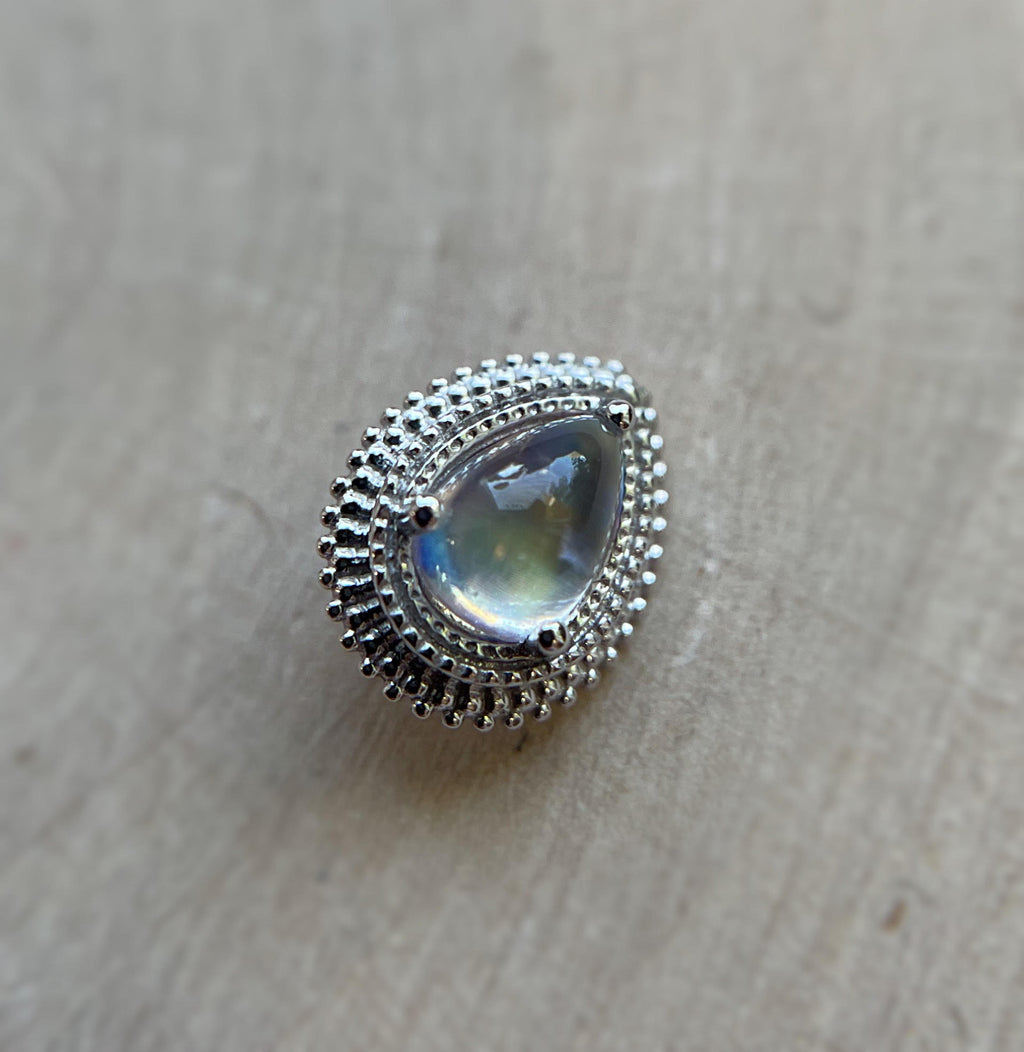 Rainbow Moonstone Afghan Pear by BVLA