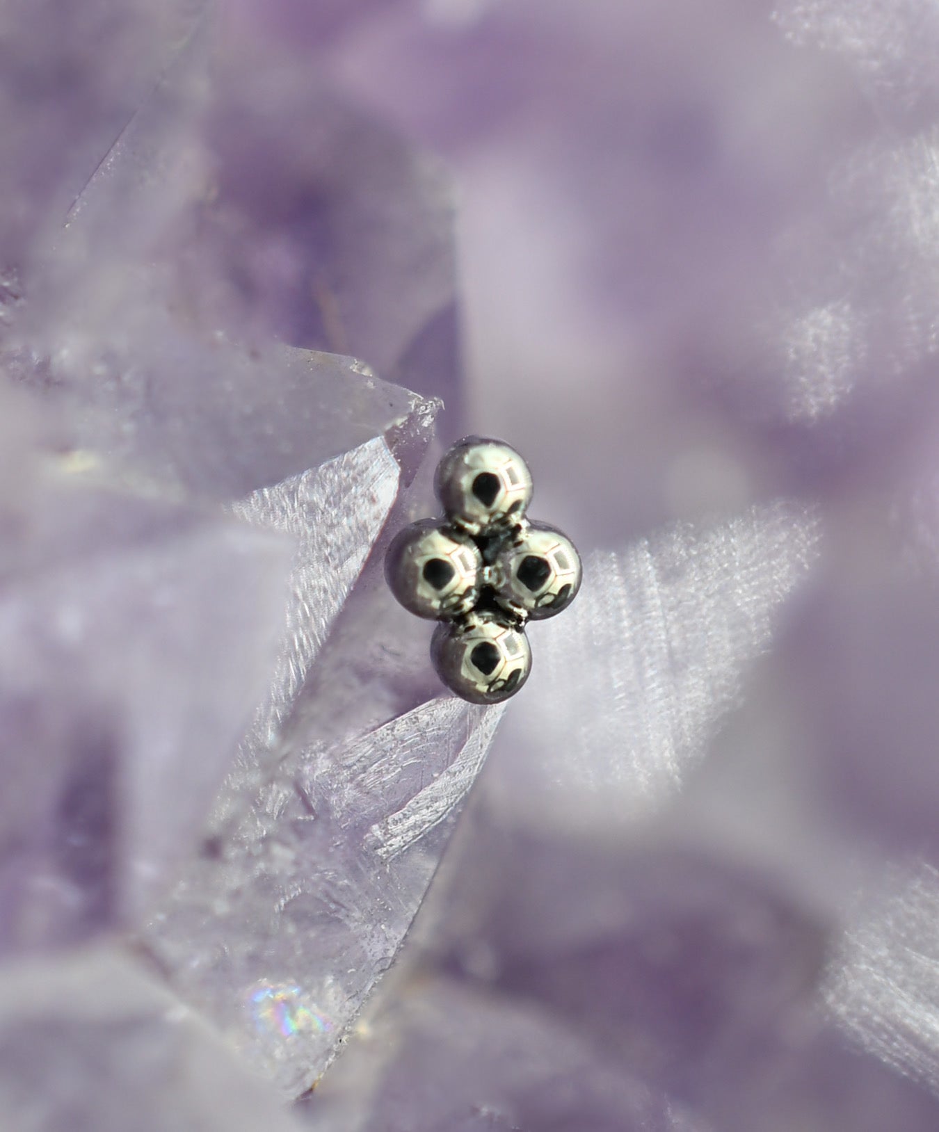 Titanium 4-Bead Cluster by LeRoi